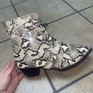 Snakeskin boots